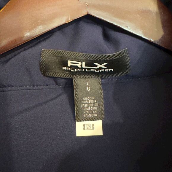 Polo Ralph Lauren RLX Big Pony Full Zip Water Resistant Hooded Rain Jacket L - Picture 3 of 9